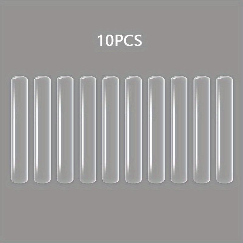 10pcs Clear Door Anti-collision Pad Silicone Sealing Strip