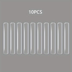 10pcs Clear Door Anti-collision Pad Silicone Sealing Strip