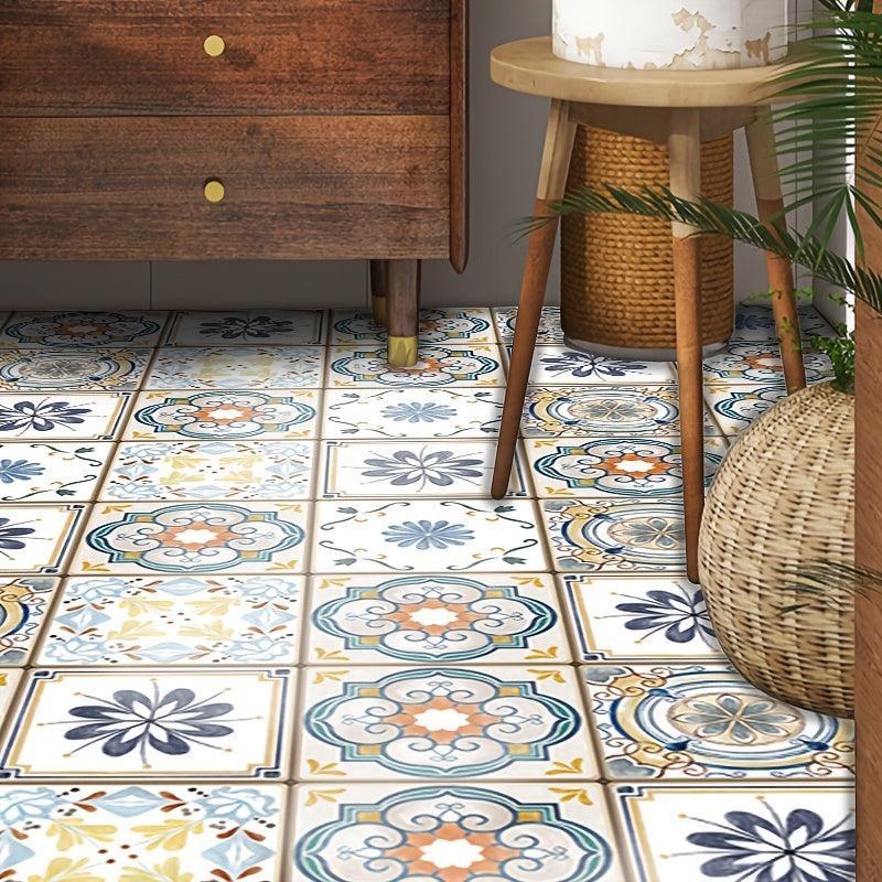 5pcs Waterproof Vintage Tile Stickers Self Adhesive Decals
