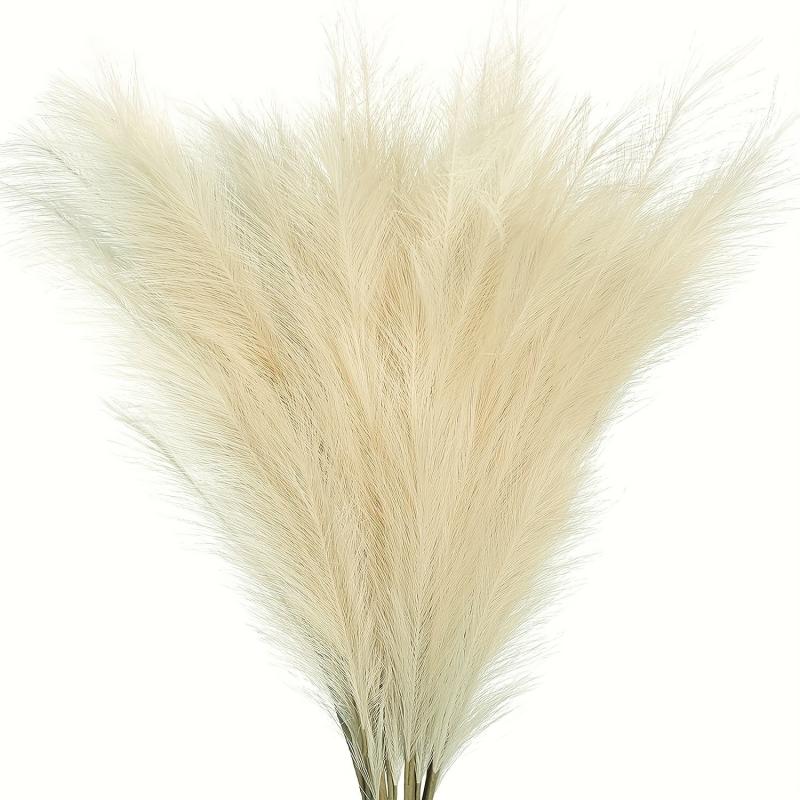 15pcs Faux Pampas Grass Flower Vase Arrangement for Home Decor