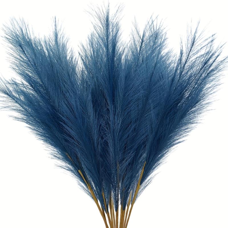 15pcs Faux Pampas Grass Flower Vase Arrangement for Home Decor