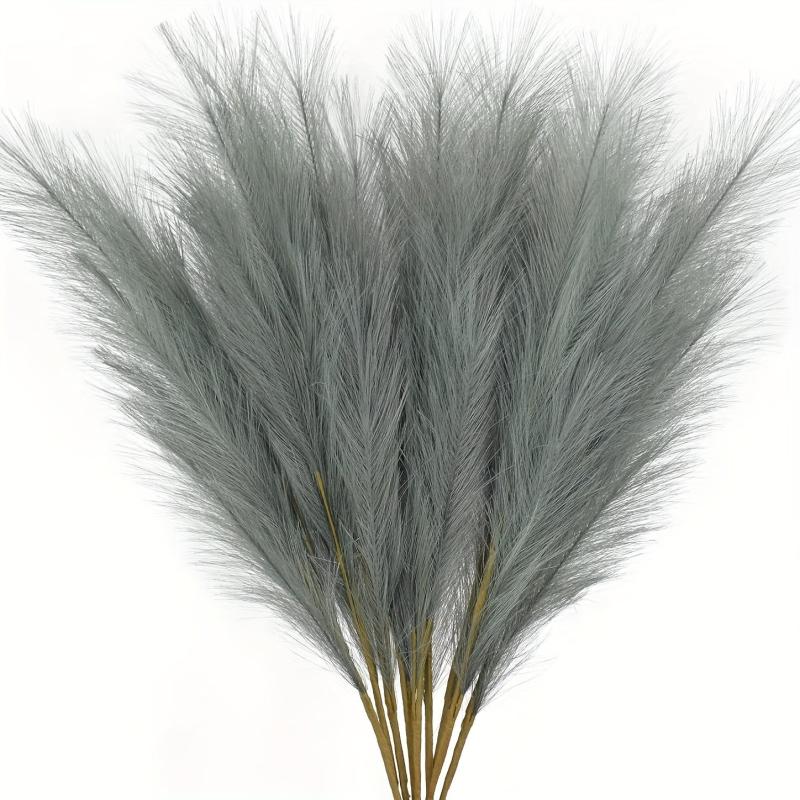 15pcs Faux Pampas Grass Flower Vase Arrangement for Home Decor