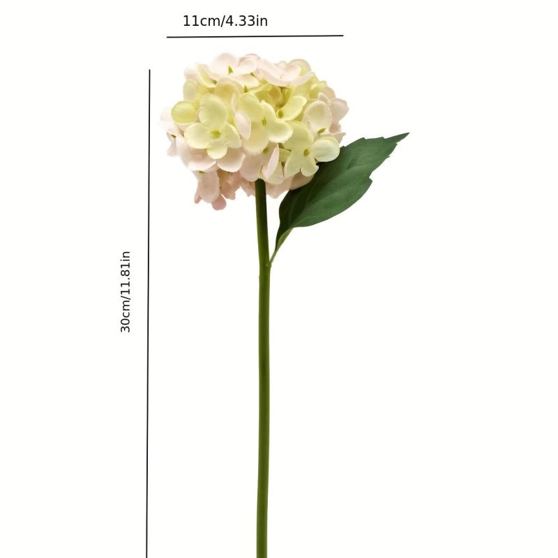 6pcs Artificial Hydrangea Flower 3D Big Handfeel Simulation Hydrangea