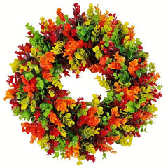 Artificial Autumn Door Wreath - Front Door Decoration