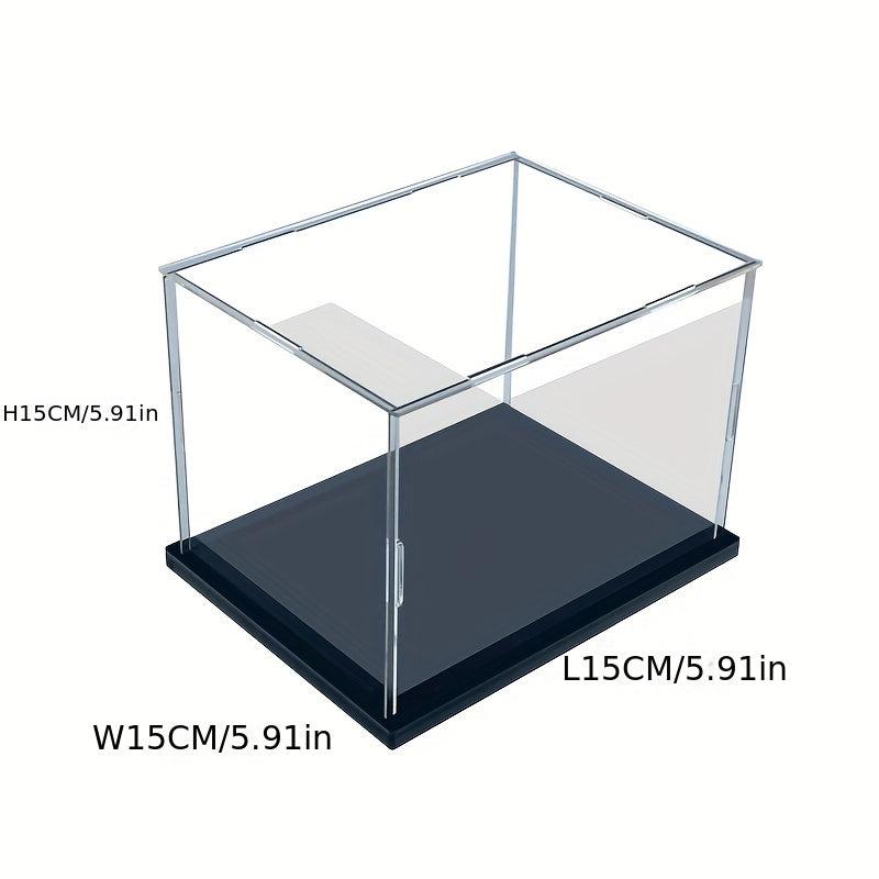 Clear Acrylic Display Case Cube Organizer Box Stand Protective Showcase