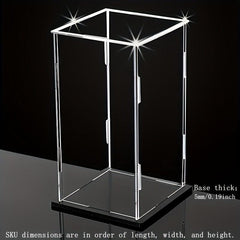 Clear Acrylic Display Case Cube Organizer Box Stand Protective Showcase