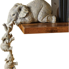 3pcs Elephant Hanging Decor Resin Crafts for Home and Room Decor