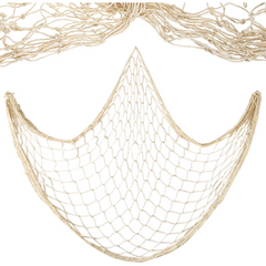 1pc 79 x39 Natural Fish Net Decorative Beach Themed Fish Net Decorations