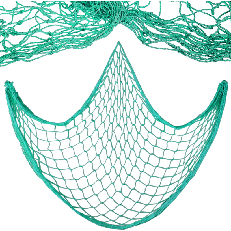 1pc 79 x39 Natural Fish Net Decorative Beach Themed Fish Net Decorations