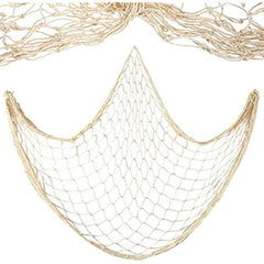 1pc 79 x39 Natural Fish Net Decorative Beach Themed Fish Net Decorations