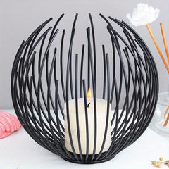 Modern Iron Candlestick for Romantic Dinners, Weddings, and Anniversaries