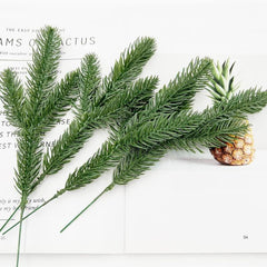 50pcs Artificial Pine Branches for Christmas Wreath & Garden Decor