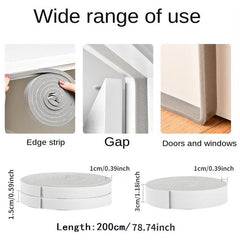 Sound Proof Door & Window Foam Back Tape Noise Insulation