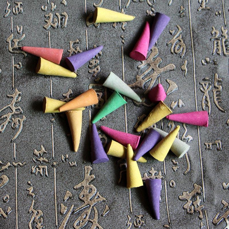 220 Pcs Boxed Sandalwood Cones Lavender Ocean Jasmine Fragrance