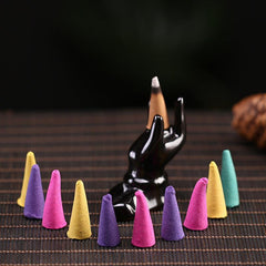 220 Pcs Boxed Sandalwood Cones Lavender Ocean Jasmine Fragrance