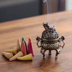 220 Pcs Boxed Sandalwood Cones Lavender Ocean Jasmine Fragrance