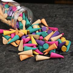 220 Pcs Boxed Sandalwood Cones Lavender Ocean Jasmine Fragrance