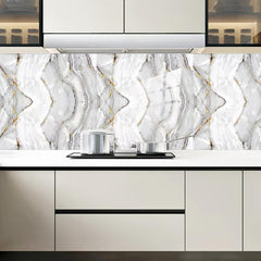 16pcs Waterproof Marble Tile Stickers - Easy to Apply and Remove