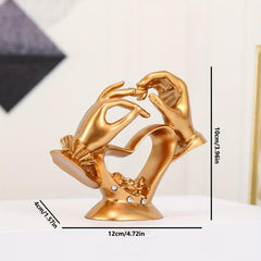 Heart & Hand Decoration Craft Love Statue Wedding Ornaments