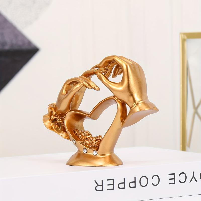 Heart & Hand Decoration Craft Love Statue Wedding Ornaments