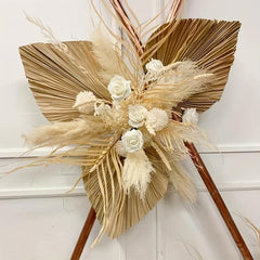 2pcs Boho Natural Dried Palm Leaves for Weddings, Parties, Home Decor 20x40cm
