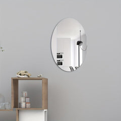 Self Adhesive Oval Mirror Tiles Wall Stickers