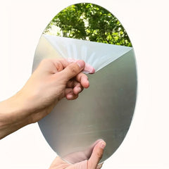 Self Adhesive Oval Mirror Tiles Wall Stickers
