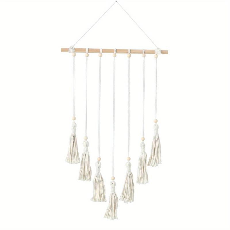 Bohemian Macrame Woven Tapestry Tassel Photo Wall Decor