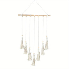 Bohemian Macrame Woven Tapestry Tassel Photo Wall Decor