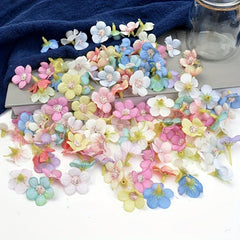50-100pcs Mini Silk Daisy Multicolor Artificial Flowers Heads DIY Scrapbooking