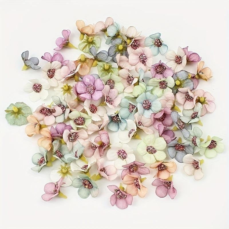50-100pcs Mini Silk Daisy Multicolor Artificial Flowers Heads DIY Scrapbooking