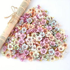 50-100pcs Mini Silk Daisy Multicolor Artificial Flowers Heads DIY Scrapbooking