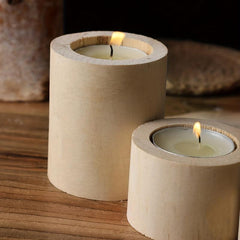 Wooden Candle Holder & Incense Burner for Home Decor & Aromatherapy