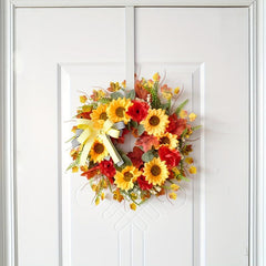 Sunflower Wreath for Indoor & Outdoor Decor - Festivals, Rooms, Corrid