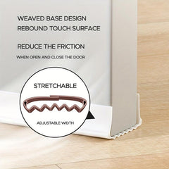 Door Sweep Weather Stripping - Insulate Against Drafts, Dust, Noise