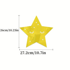 22pcs Star Mirror Wall Sticker Adhesive Decorative Mirror for Home Decor