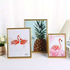 2pcs Golden Photo Frame for Room Decor