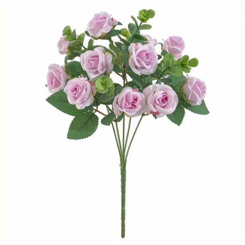 1pc Artificial Red Rose Wedding Flower Faux Realistic Simulation DIY Craft Bouqu