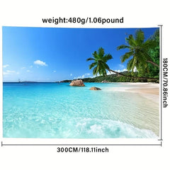 Coastal Landscape Tapestry Wall Hanging for Home Decor