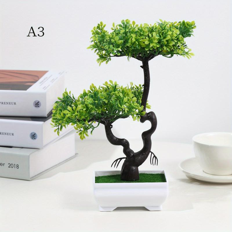 Artificial Bonsai Tree Simulation Potted Plant Real Touch Arrangement