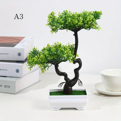 Artificial Bonsai Tree Simulation Potted Plant Real Touch Arrangement