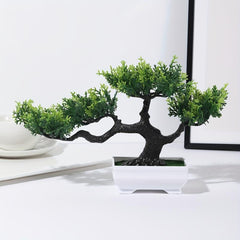 Artificial Bonsai Tree Simulation Potted Plant Real Touch Arrangement