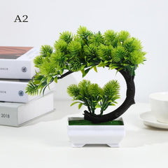 Artificial Bonsai Tree Simulation Potted Plant Real Touch Arrangement