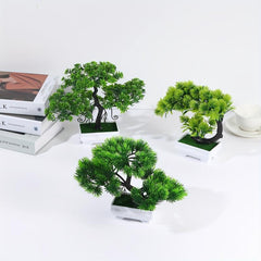 Artificial Bonsai Tree Simulation Potted Plant Real Touch Arrangement
