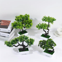 Artificial Bonsai Tree Simulation Potted Plant Real Touch Arrangement