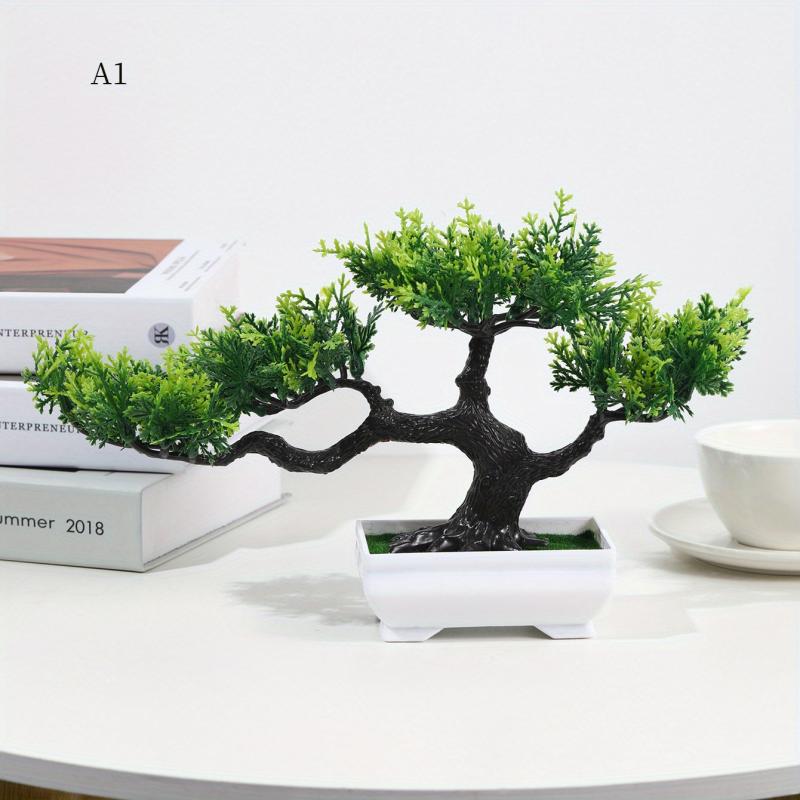 Artificial Bonsai Tree Simulation Potted Plant Real Touch Arrangement