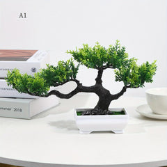 Artificial Bonsai Tree Simulation Potted Plant Real Touch Arrangement