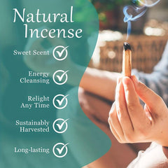 5pc Palo Santo Natural Incense Sticks High Resin Holy Wood Aromatherapy