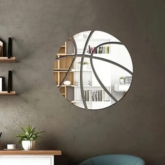 1pc DIY Basketball Soccer Tennis Mirror Sticker Bedroom Wall Decoration