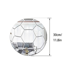1pc DIY Basketball Soccer Tennis Mirror Sticker Bedroom Wall Decoration